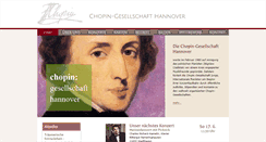 Desktop Screenshot of chopin-hannover.de