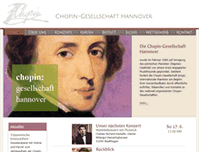 Tablet Screenshot of chopin-hannover.de